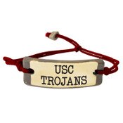 USC Trojans Cardinal Mud Love Tagged Bracelet
